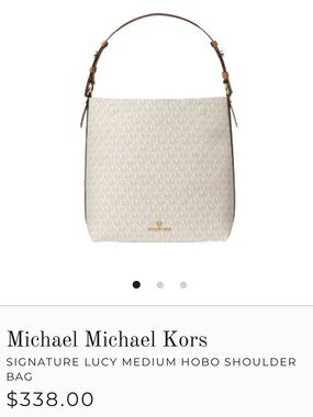 Michael Kors
SIGNATURE LUCY MEDIUM HOBO SHOULDER
BAG